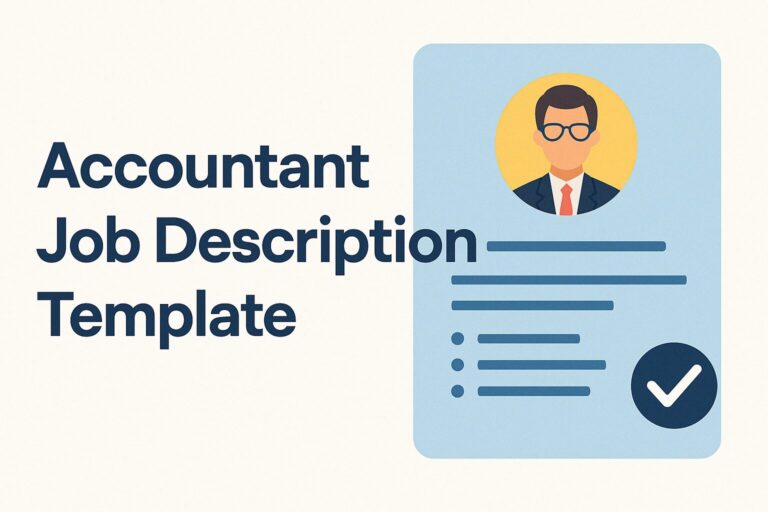 accountant job description template