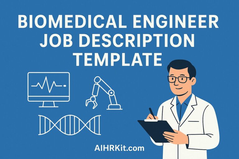 biomedical engineer job description template