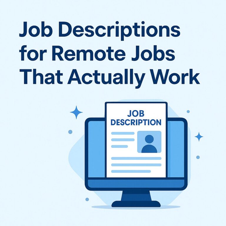 job description for remote jobs example