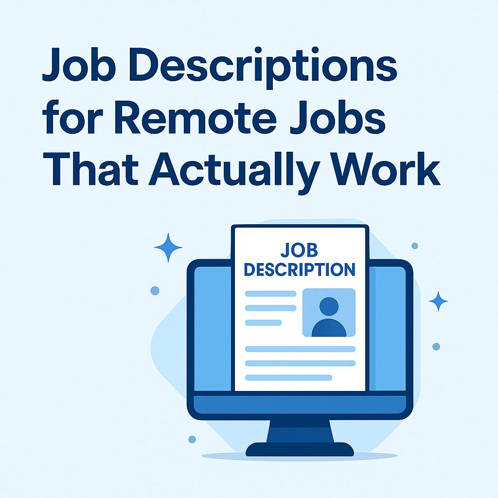 job description for remote jobs example