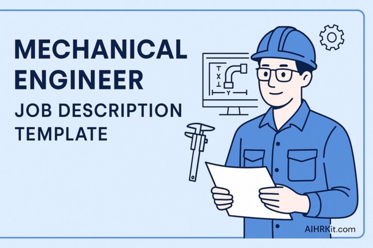mechanical engineer job description template